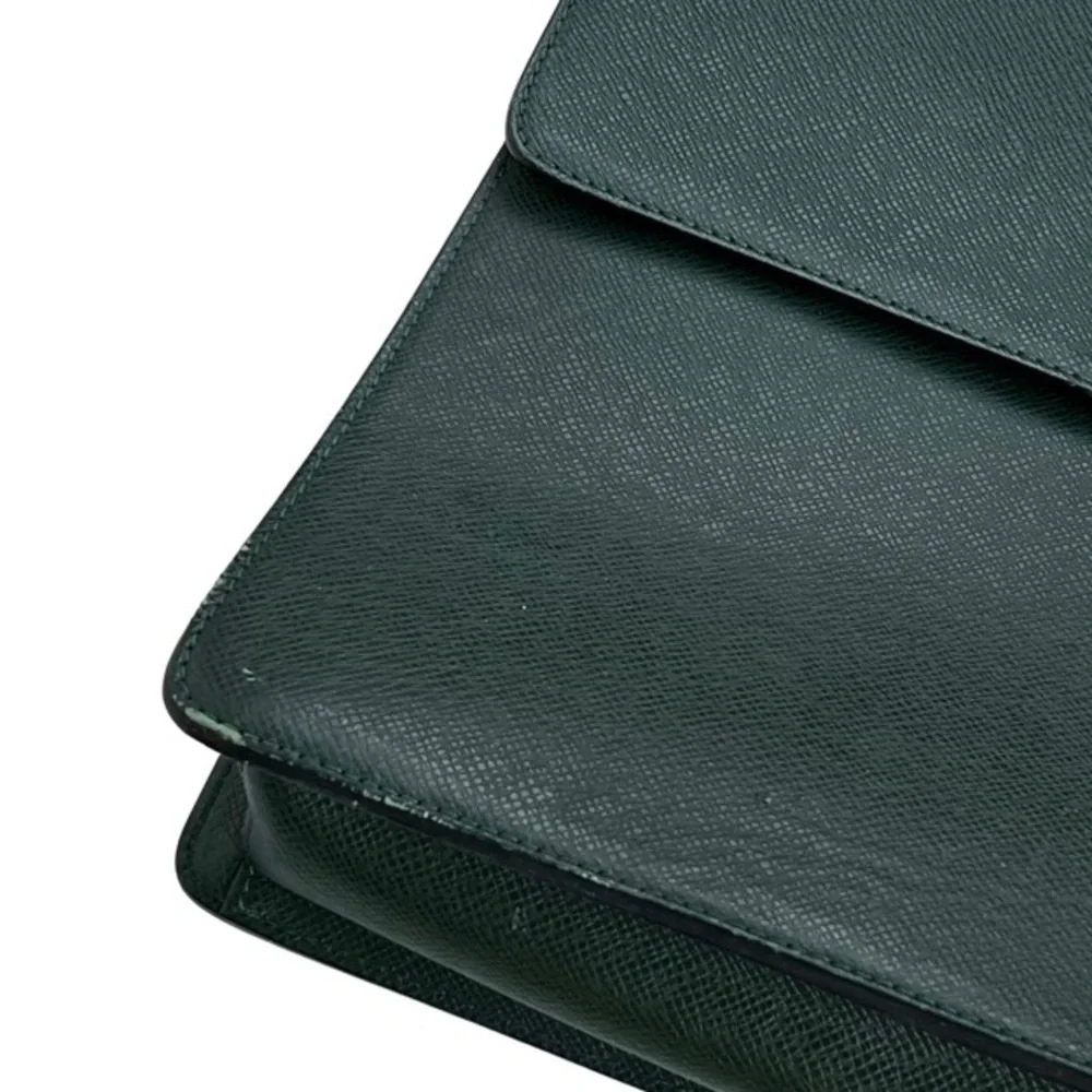 Louis Vuitton Taiga Serviette Moskova Briefcase Green